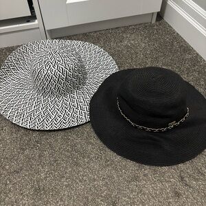Chic Black and Patterned Women's Sun Hats